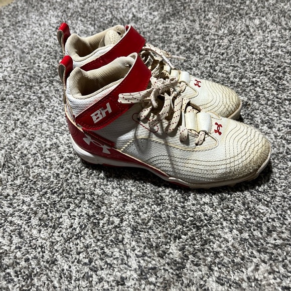 Under Armour - Bryce Harper - Size 1Y - White And Red See Note - Picture 1 of 10